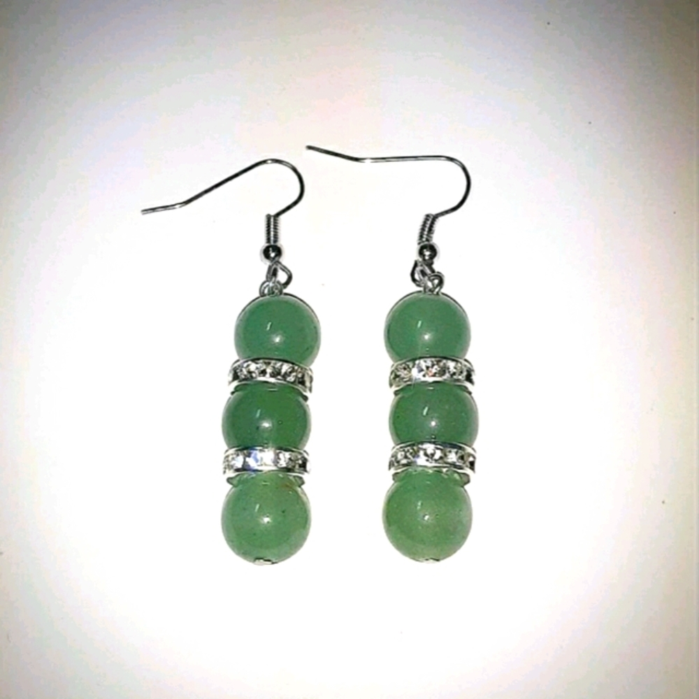 GREEN AVENTURINE EARRINGS